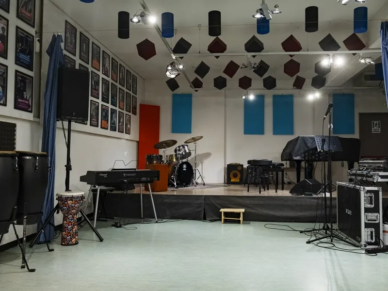 La sala prove della sede di Jam Session APS