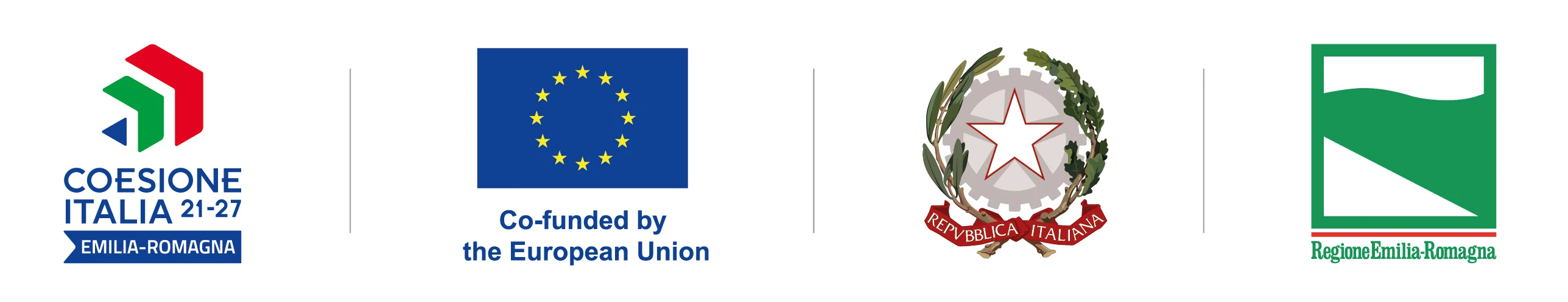 Coesione Italia 21-27 Emilia-Romagna, Unione Europea, Repubblica Italiana, Regione Emilia-Romagna